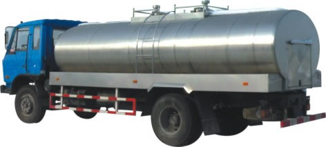 Liquid food carry vehicle tank